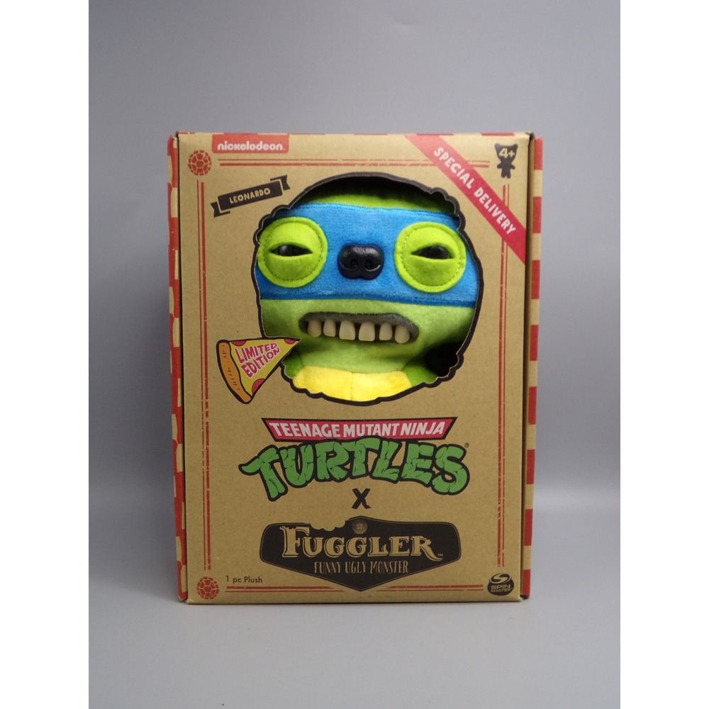 Teenage Mutant Ninja Turtles LEONARDO Fuggler‎ Plush Funny Ugly Monster Limited